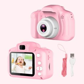 Mini Cartoon Kids Photo Camera 2 Inch HD Screen Children Digital Camera Video Recorder Camcorder Toys For Child Birthday Gift (Color: Pink NO Card, Ships From: China)